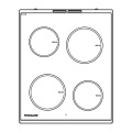 Ceramic Surface - 8088949147 Cooking Top With Frame White 4 [Electrolux Aeg]